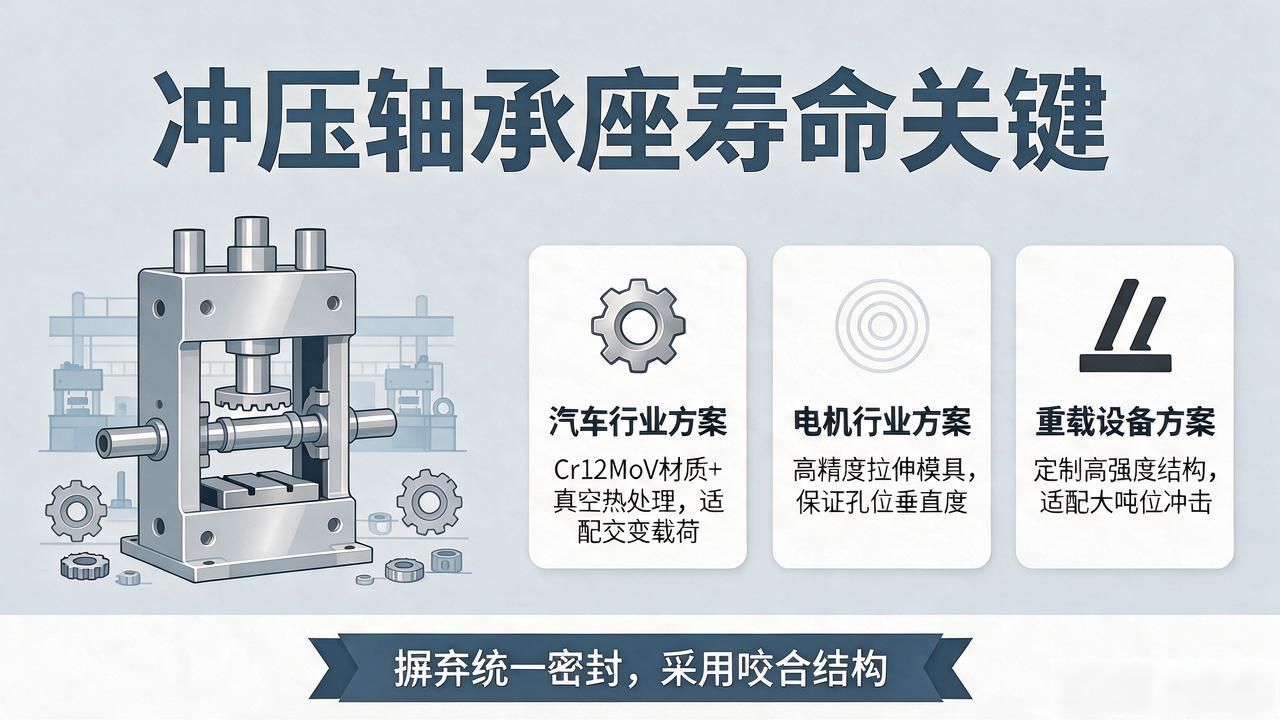 冲压轴承座总坏？别只换不修，咬合结构才是寿命关键