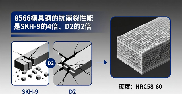 冲压模具冲头崩口怎么办？试试8566模具钢，效果超棒