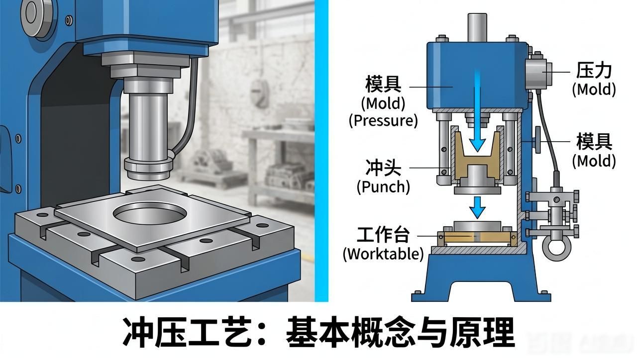 冲压工艺是啥？先了解基本概念，再看动图明白原理