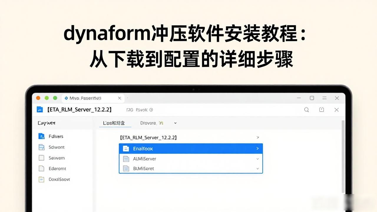 dynaform冲压软件安装教程：从下载到配置的详细步骤