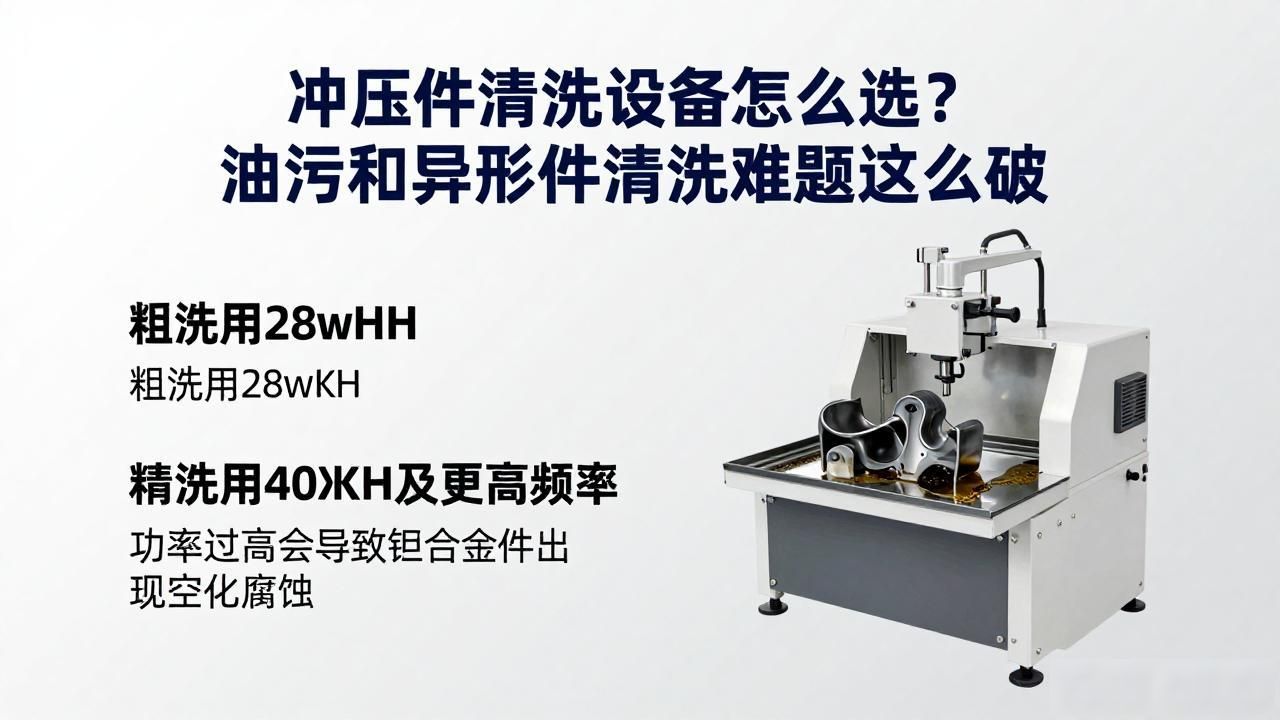 冲压件清洗设备怎么选？油污和异形件清洗难题这么破