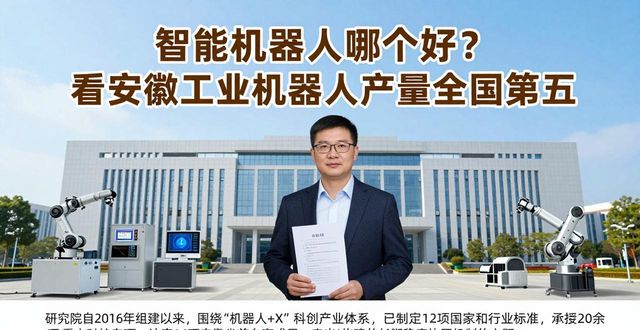 智能机器人哪个好？看安徽工业机器人产量全国第五