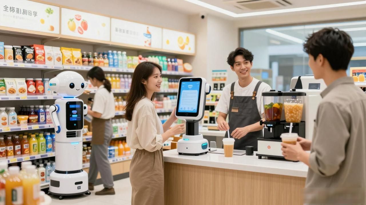 深圳百家智能机器人当店员，能干活会聊天，顾客直呼新鲜