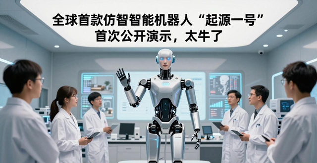 全球首款仿生智能机器人起源一号首次公开演示，太牛了