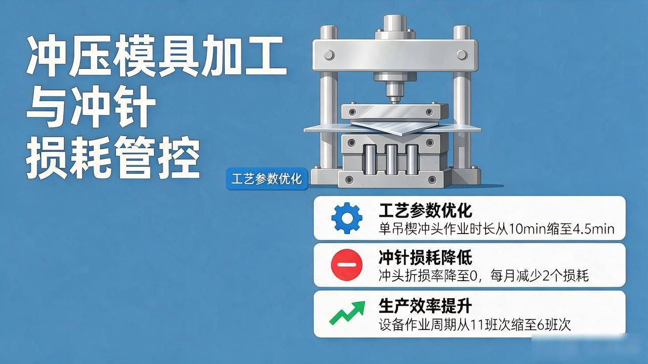 搞懂冲压模具加工工时 精准管控连接器冲针批量损耗提效