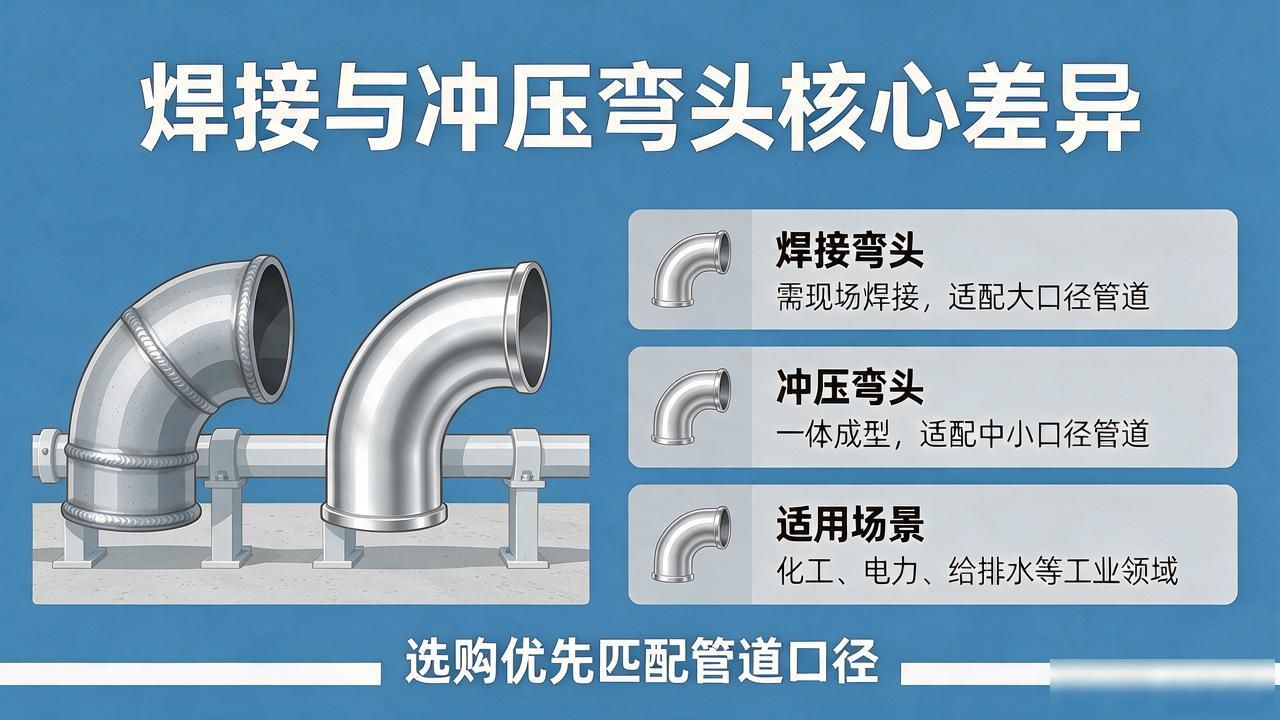 工程工业商贸采购必看，焊接弯头与冲压弯头核心差异选购指南