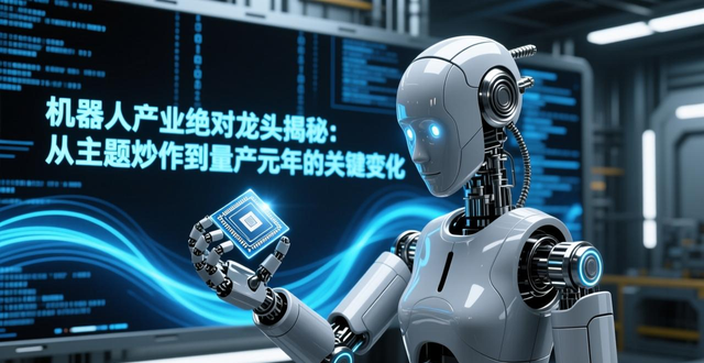 机器人产业绝对龙头揭秘：从主题炒作到量产元年的关键变化