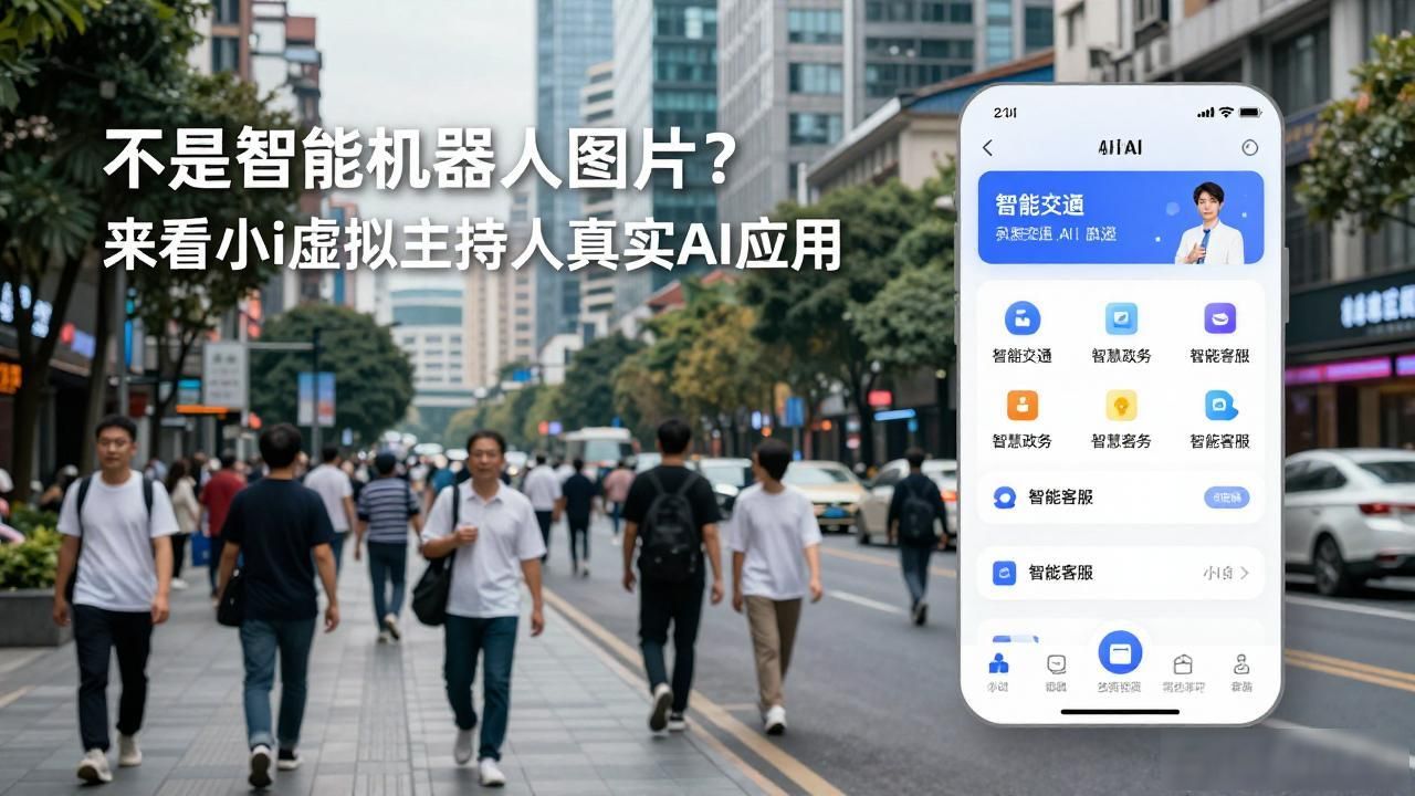 不是智能机器人图片？来看小i虚拟主持人真实AI应用