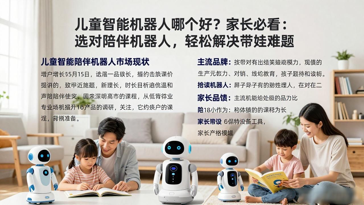 儿童智能机器人哪个好？家长必看：选对陪伴机器人，轻松解决带娃难题