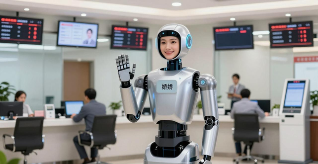 交行上岗的高科技智能机器人娇娇，能说会道超受欢迎