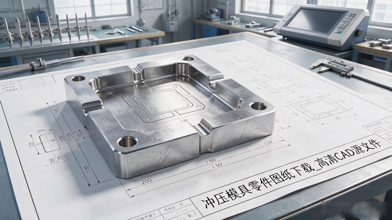 冲压模具零件图纸下载_高清CAD源文件