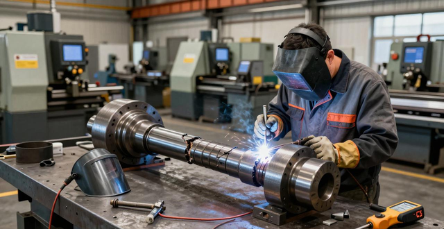 40Cr材质主轴断裂镶补焊接，用啥焊条及咋操作？