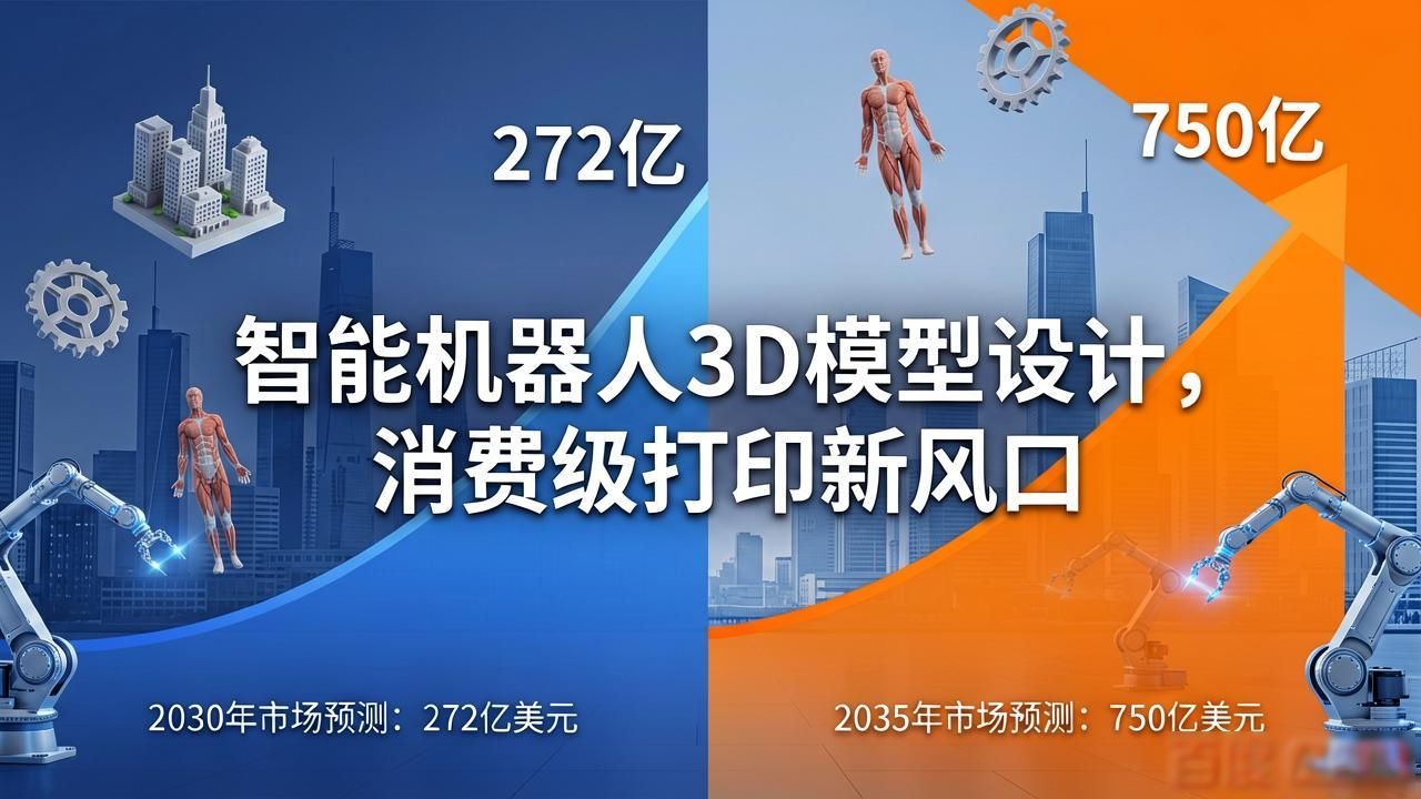 智能机器人3d模型设计，消费级打印新风口