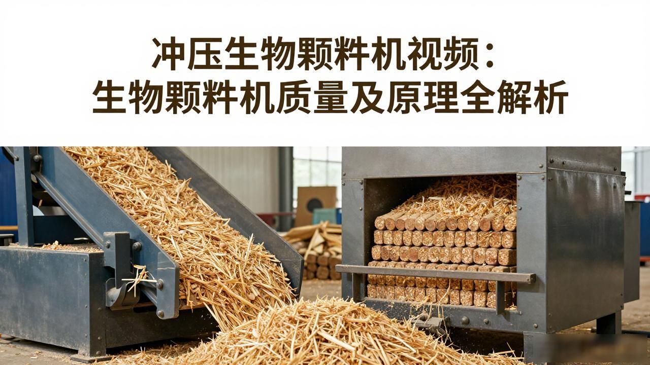 冲压生物质颗粒机视频：生物质颗粒机质量及原理全解析