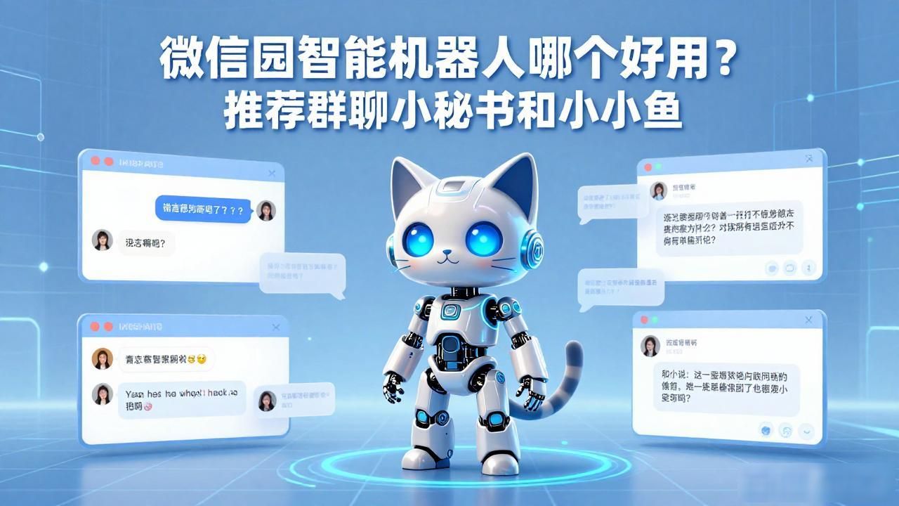 微信群智能机器人哪个好用？推荐群聊小秘书和小小鱼